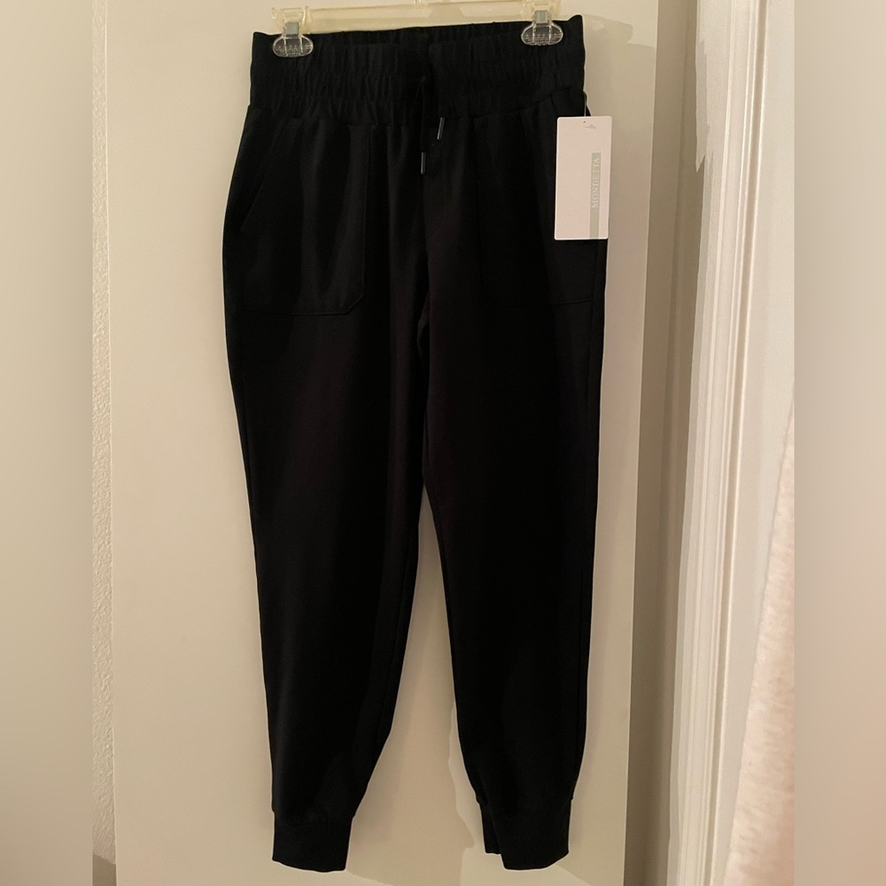 S: Mondetta Black High Rise Performance Joggers Sweats Track Pants NWT